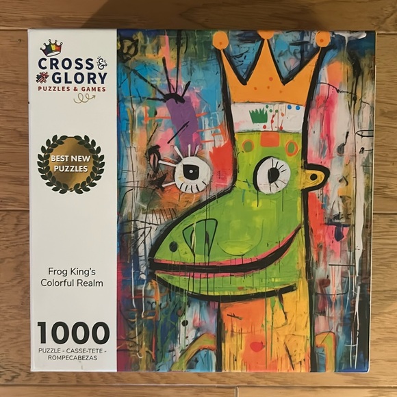 Jigsaw Puzzle: Frog King’s Colorful Realm - Picture 1 of 3